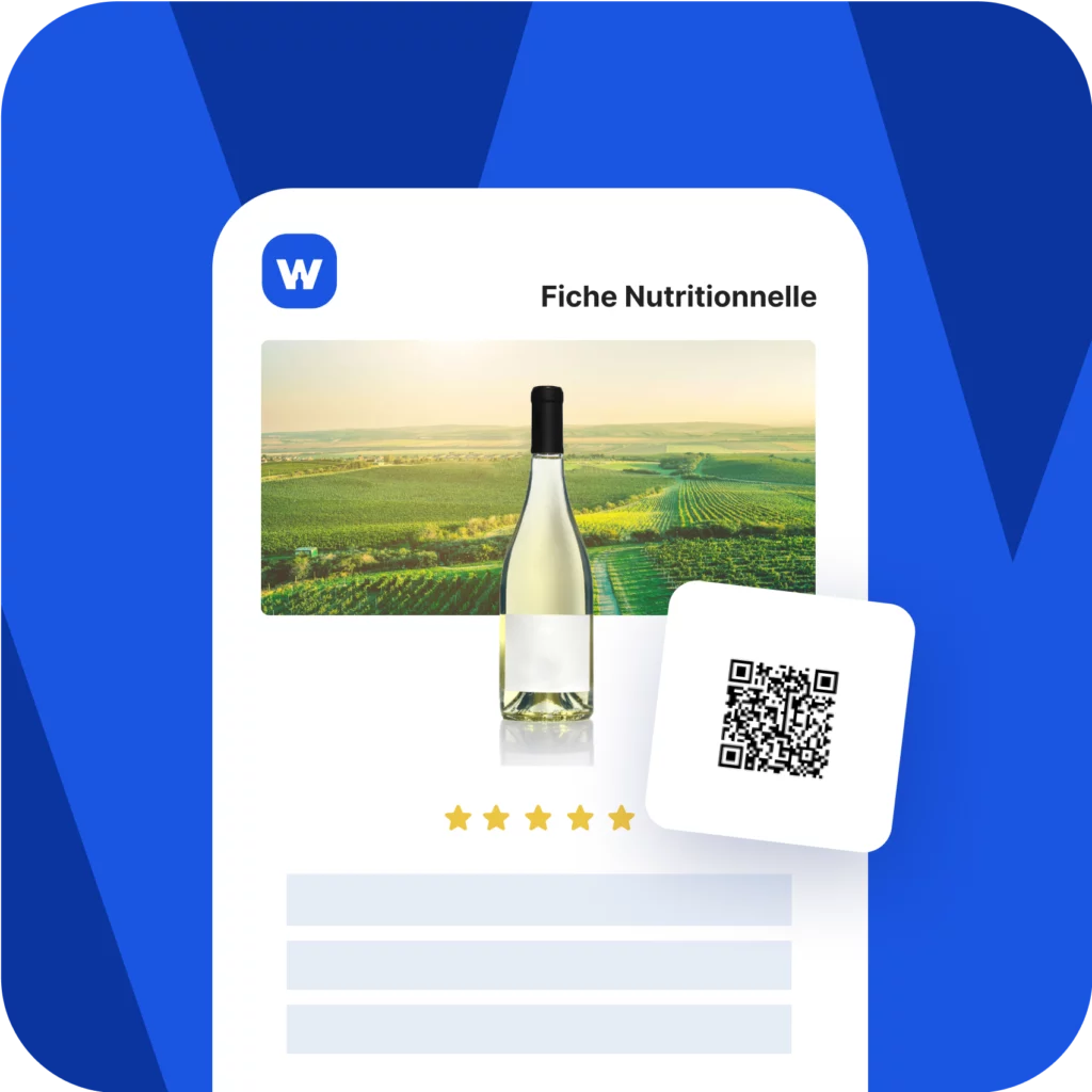 Fiche nutritionnelle - logiciel gestion domaine viticole