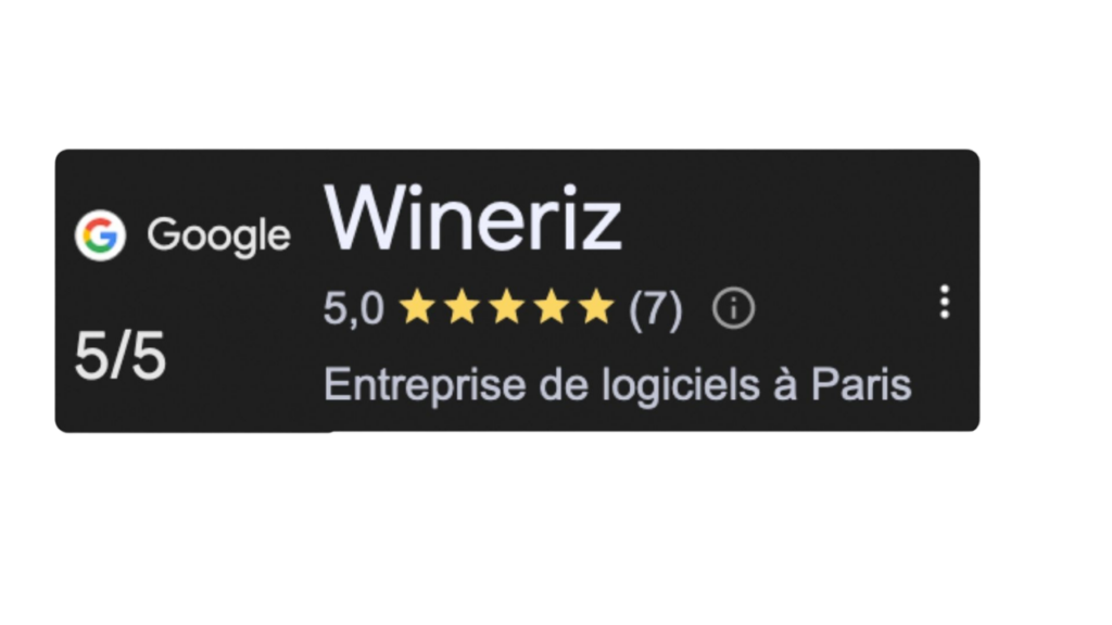 Avis utilisateurs - Wineriz