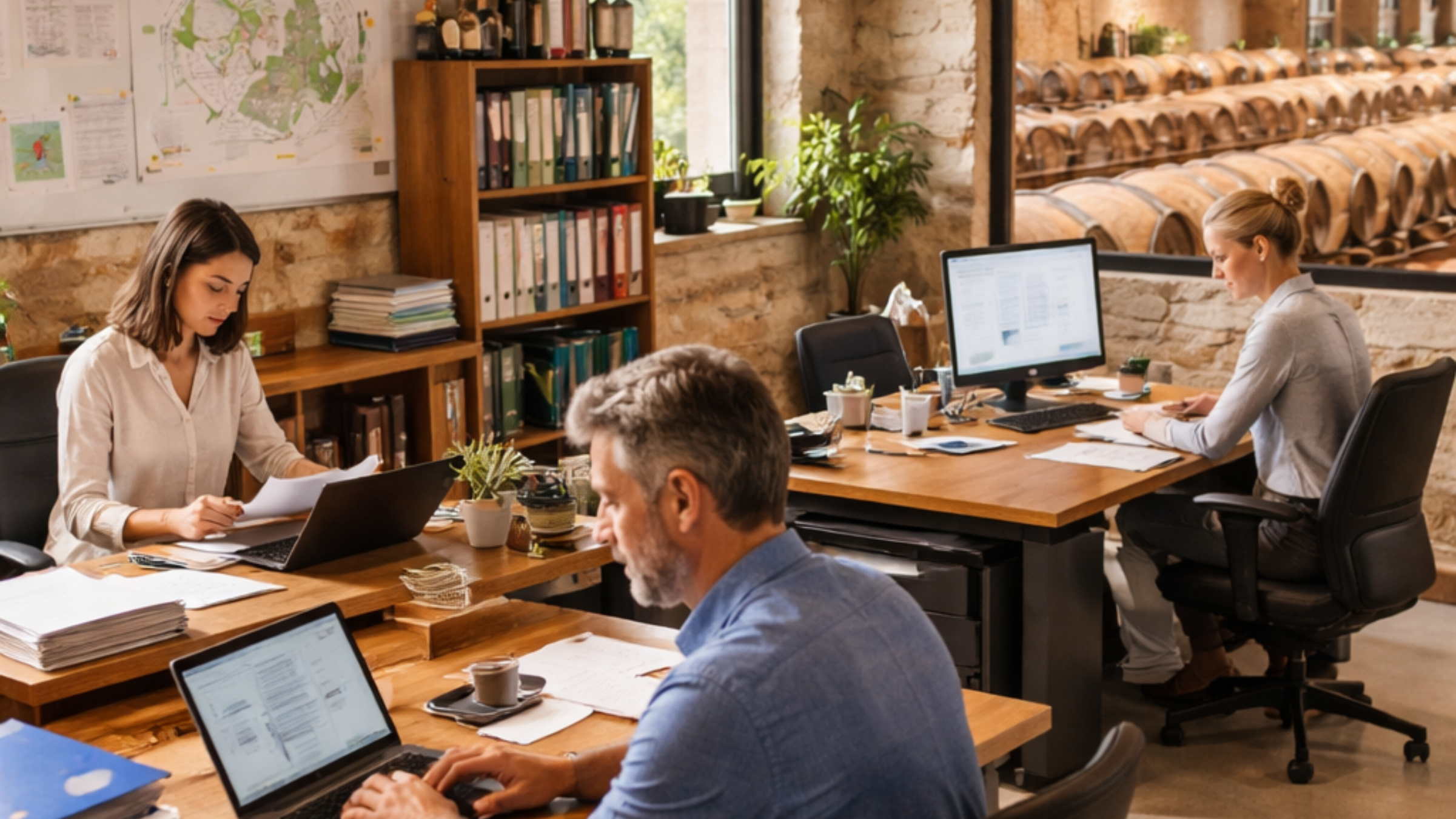 Contrôle et audit dans un domaine viticole organisé