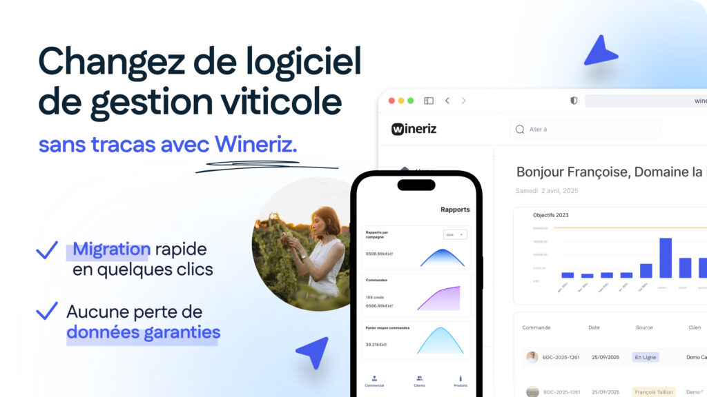 Changer de logiciel : les 3 étapes pour migrer vers Wineriz