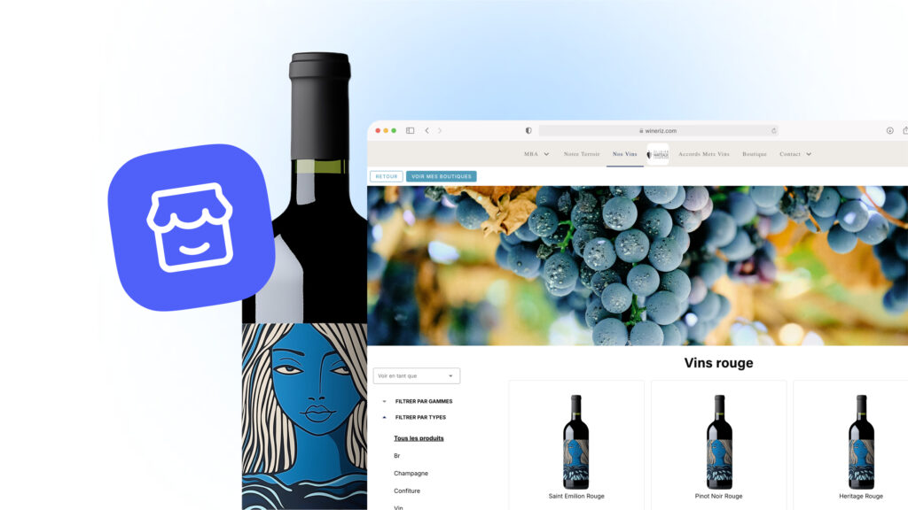 Boutique en ligne de vin avec tarification personnalisée