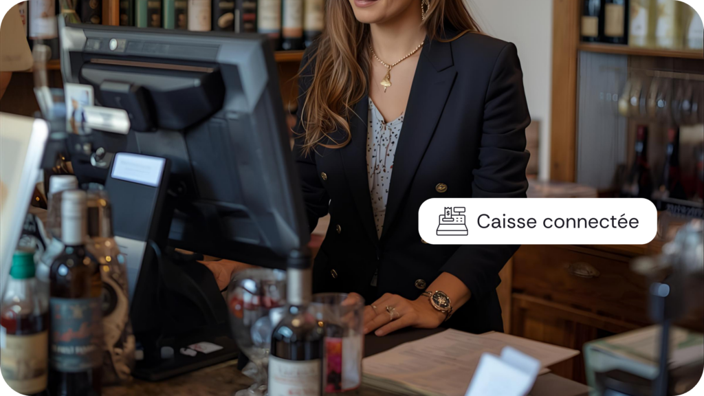 Boutique du Château Grand Puy Ducasse avec caisse Wineriz