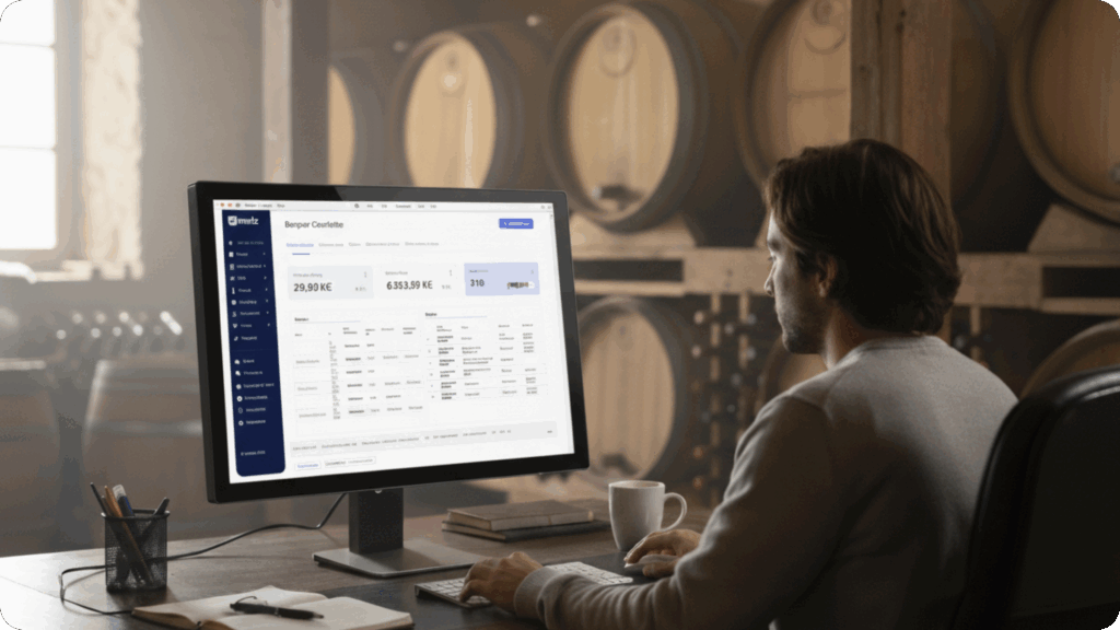 Tableau de bord des apports et règlements pour adhérents de cave coopérative