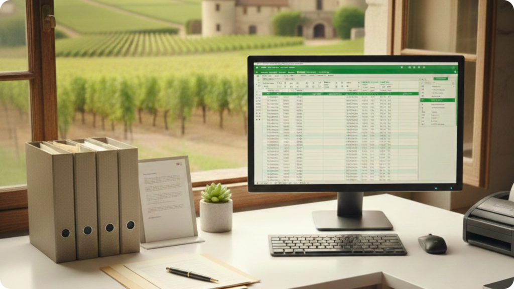 Formalités fiscales viticoles en fin d’année – registre et chai