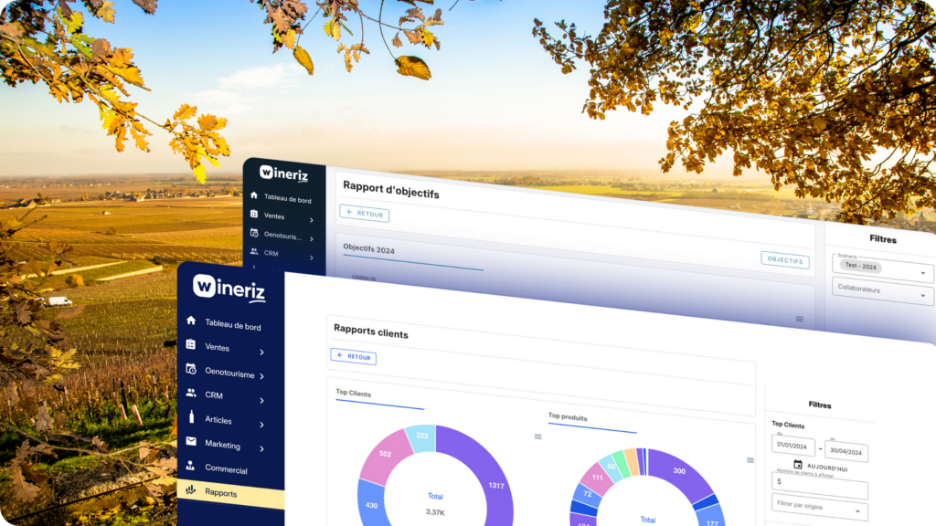 Pilotage du plan commercial viticole dans le logiciel Wineriz
