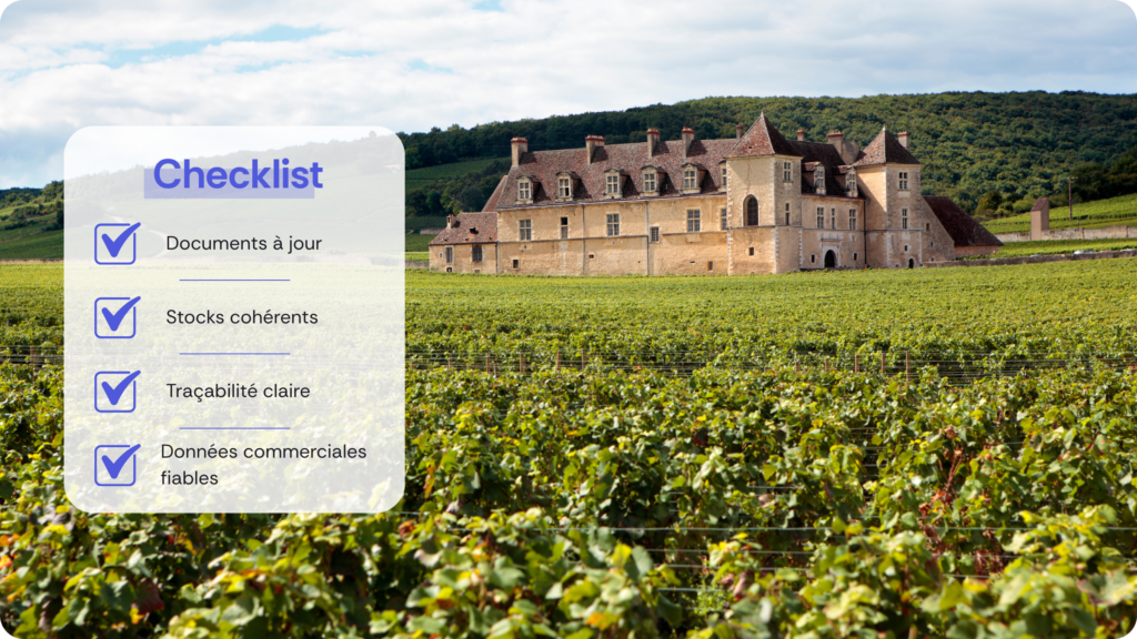 Check-list pour préparer un contrôle ou un audit viticole