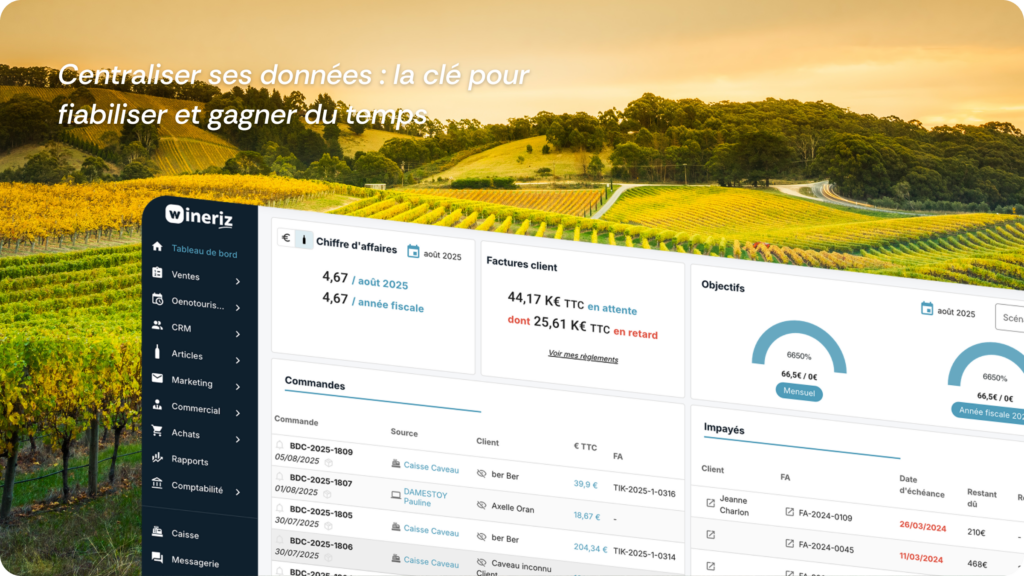 Centralisation des données viticoles et gain de temps administratif